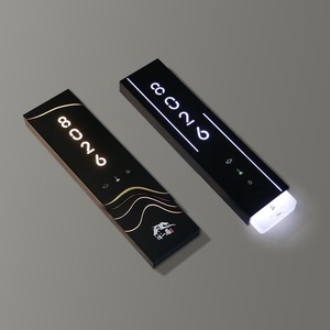 Segnalino del numero della porta della camera dell'appartamento personalizzato Hotel non disturbare le piastre della porta dell'interruttore del campanello con luce e HFBH gratuito - Product Image 3