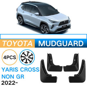 Guardabarros de coche Real Premium para Toyota <span class=keywords><strong>Yaris</strong></span> <span class=keywords><strong>Cross</strong></span> Non <span class=keywords><strong>GR</strong></span> <span class=keywords><strong>2022</strong></span> 2023, guardabarros delantero y trasero, accesorios para coche - Product Image 3