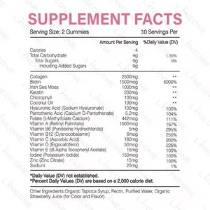 Gomitas <span class=keywords><strong>de</strong></span> Colágeno con Queratina, <span class=keywords><strong>Vitamina</strong></span> y Biotina <span class=keywords><strong>para</strong></span> Blanquear la Piel, Suplementos <span class=keywords><strong>para</strong></span> la Salud <span class=keywords><strong>de</strong></span> la Piel, Uñas y <span class=keywords><strong>Cabello</strong></span> con <span class=keywords><strong>Vitamina</strong></span> Biotina - Product Image 5