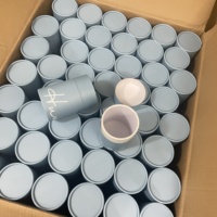 Boîte cylindrique de luxe biodégradable pour cosmétiques, huiles essentielles, soins de la peau, thé – Emballage en tube rond en carton pour produits en vrac