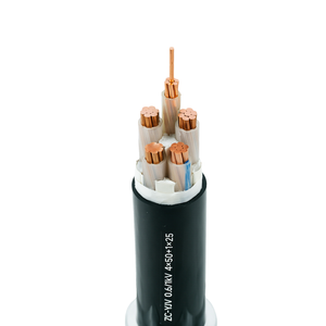 Câble d'alimentation en cuivre XLPE 0,6/1 kV ZC-YJV 4x50+1x25 mm² pour l'éclairage public et les infrastructures publiques - Product Image 4