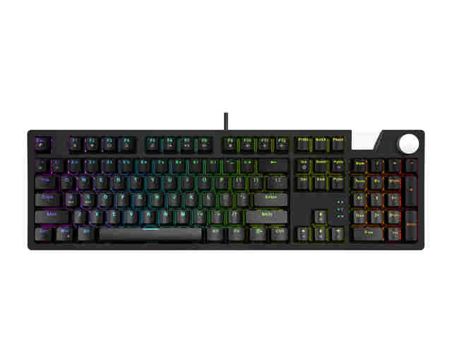 Wholesale Price 104 Keys Wired Mechanical Keyboard Rainbow Lighting Backlit Optical Gaming Mechanical Keyboard for Desktop PC