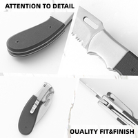 Couteau pliant à lame semi-dentelée en acier 3CR13, manche G10, couteau de poche EDC pour le camping, la chasse et les activités de plein air