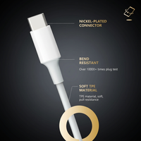 Câble USB C vers USB C 60W, charge rapide PD 3A, gaine TPE, synchronisation des données 480 Mbps, cordon Type C en cuivre pur, coque ABS pour téléphone et tablette