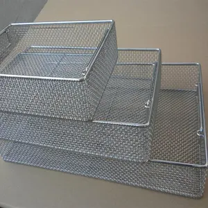 2023 Hot Stainless Steel Wire Mesh Medical Disinfection Basket
