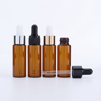 5ml 10ml 15ml 20ml Bernsteinfarbene Glas-Tropfflaschen Braune Glas-Pipetten-Tropfflaschen