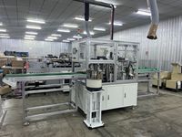 Machine de scellage automatique numérique pneumatique à souder en continu avec valve de dégazage pour sachets à soufflet latéral et pochettes de café
