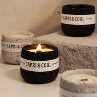 Bougie parfumée à la cire de soja, écologique, non toxique, longue durée, combustion propre, faite à la main, moderne, décorative, pour les fêtes, biologique