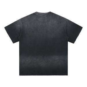 Wholesale High Quality 280GSM Heavyweight Cotton Oversized Unisex T Shirt <b>Bulk</b> Custom Logo Printing Plain Tee - Product Image 3