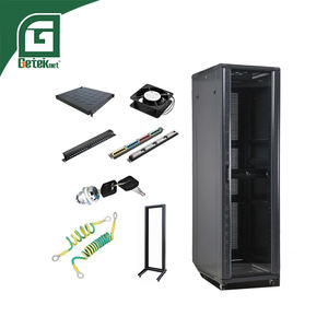 Armoire <span class=keywords><strong>de</strong></span> serveur <span class=keywords><strong>de</strong></span> centre <span class=keywords><strong>de</strong></span> données en acier laminé à froid SPCC <span class=keywords><strong>de</strong></span> 19 pouces avec 4 roulettes, personnalisable, en stock, fournie par l'usine - Product Image 3