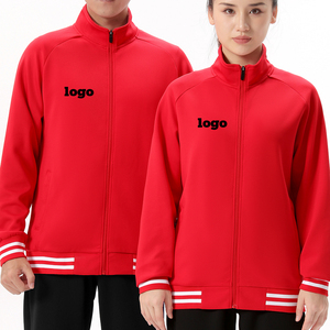 Logotipo personalizado Ropa deportiva Gimnasio Fitness Hombres Chaqueta 90% Nylon 10% Spandex Entrenamiento Cremallera Chaqueta para hombres - Product Image 1