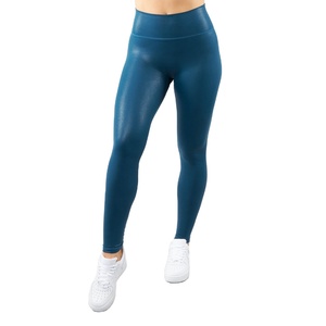 Leggings pour femmes avec logo personnalisé OEM, nouveau design, cuir, taille haute, effet push-up, pantalon de yoga pour femmes - Product Image 6