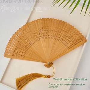 Abanico Plegable de Bambú Ecológico con Diseño Pintado para Decoración del Hogar en el Año Nuevo Chino - Product Image 4