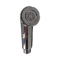 Kit de pulvérisateur de bidet portatif chromé en ABS avec tuyau en acier inoxydable de 1,2 m et support mural OEM