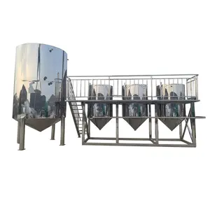 Máquina de refinería de aceite de cocina a pequeña escala, máquina de refinería de aceite de palma y purificador, máquinas de refinación de aceite de motor usado