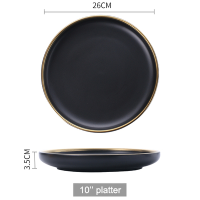 10'' black platter