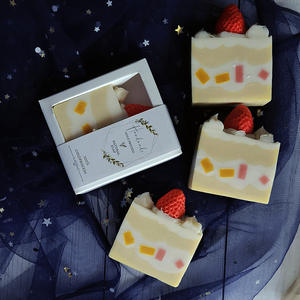 สบู่ล้างหน้าดีไซน์เค้กชั้นน่ารักทำมือโรยหลากสีไวท์เทนนิ่งสาหร่ายเชียบัตเตอร์ผิวแร่ - Product Image 5