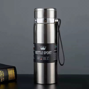 Business Sports Water Bottle - 316 aço inoxidável isolados Cup - Portable Strap-type Garrafa de água a vácuo de grande capacidade - Product Image 5