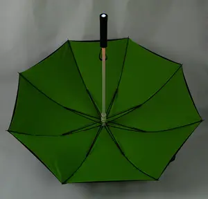 중국 제조소 직접 방풍, 노란색 직선 우산 로고 맞춤 인쇄/