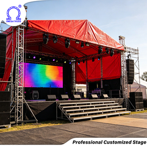 Sistema de Escenario Portátil de Fácil Montaje con <span class=keywords><strong>Plataforma</strong></span> de Escenario Duradera y que Ahorra Espacio para Eventos al Aire Libre y Conciertos - Product Image 4