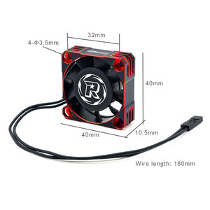 SURPASS ร็อคเก็ต อาร์ซี 40 มม.อลูมิเนียมมอเตอร์คูลแฟน 32000RPM สำหรับเอ็กซ์เรย์ X4 โยโกโม่ BD11 RC อะไหล่อุปกรณ์เสริม - Product Image 3