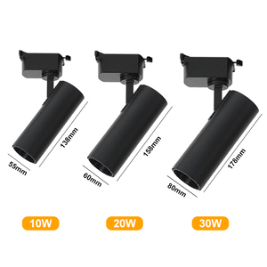 Chất Lượng Cao Nhôm Tại Chỗ 360 Góc Có Thể Điều Chỉnh <span class=keywords><strong>10W</strong></span> 20W 30W 110V 265V Trong Nhà Showroom Cửa Hàng Triển Lãm LED Theo Dõi Ánh Sáng - Product Image 2