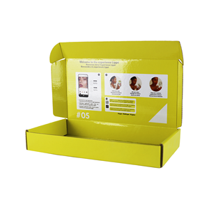 Boîtes d'expédition pliantes en carton ondulé en papier recyclé avec logo personnalisé imprimé en gros, emballage de marque avec revêtement UV - Product Image 2