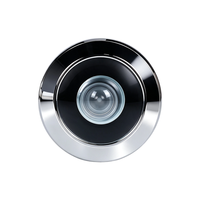 Viseur de porte grand angle en acier inoxydable avec verre optique antivol pour la sécurité de la porte d'entrée