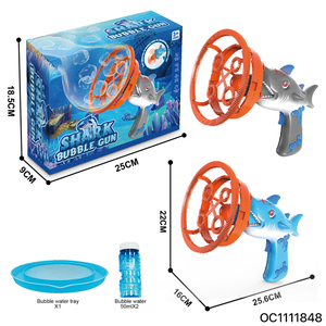 B/O Summer Electric Kids Pequeño tiburón Burbuja de agua Juguete para niños con luces - Product Image 6