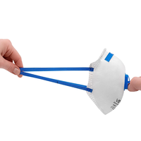 Masque respiratoire certifié EN149 FFP2 KN95 avec valve, tissu non tissé, certifié CE, protection contre la poussière