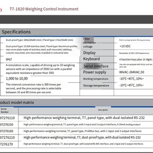 Sistema de Pesaje VEIDT para Transmisión Transcell T7 y Controlador de Pantalla, Instrumento T7-1000 T7-1820 Inductor de Alta Precisión T7 - Product Image 3