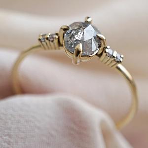 Top Selling <b>Vintage</b> 14K Rose <b>Gold</b> Pepper Diamond Wedding <b>Ring</b> High End Design Engagement <b>Ring</b> - Product Image 5