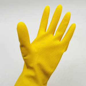 Haute qualité 30cm écologique Latex bras filet paumes gants ménagers réutilisable Durable caoutchouc coton cuisine utilisation pour le travail - Product Image 2