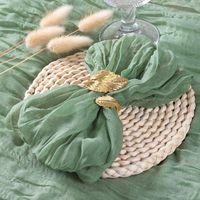 Serviette en gaze balinaise en tissu plissé de style bohème serviette de décoration de table de fête de mariage