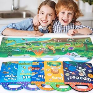 Cadeaux d'anniversaire pour enfants Animaux marins Dinosaures Espace Livres d'autocollants réutilisables pour les tout-petits de 2 à 4 ans - Product Image 2