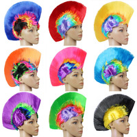 Cosplay Carnival Perruque Fête D'anniversaire Drôle Cheveux Chapeau Accessoires Clown Fans Danse Coiffe Indigène Disco Primitif Chapeaux