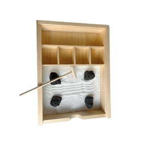 Mini jardin de <span class=keywords><strong>sable</strong></span> japonais pour bureau avec plateau en bambou Le kit de jardin <span class=keywords><strong>zen</strong></span> comprend du <span class=keywords><strong>sable</strong></span>, des râteaux et de la roche volcanique - Product Image 1