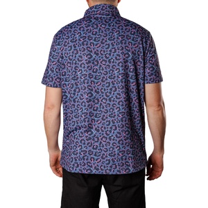 Wholesale Knitted Men's Shirts Patterned Polyester Spandex Elastic Jersey Golfers Club Team <strong>Golf</strong> <strong>Apparel</strong> - Product Image 2