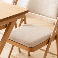 Offre Spéciale : Ensemble de Salle à Manger en Bois 5 Pièces avec 4 Chaises Rembourrées et Table à Manger