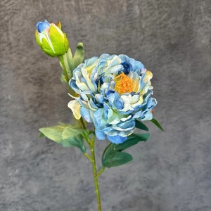 Floristería de flores artificiales de alta calidad, venta al por mayor, flor artificial de peonía de una sola cabeza grande para decoración de bodas - Product Image 4