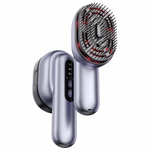 Cepillo de Masaje Vibratorio Portátil con Luz Roja Atomizadora, Cepillo Eléctrico para el Cabello con Aceite Esencial para Masaje del Cuero Cabelludo - Product Image 1