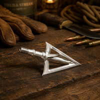Pointes de flèches de chasse en acier trempé moulé par injection de métal, pointes de flèches en métallurgie des poudres pour la chasse