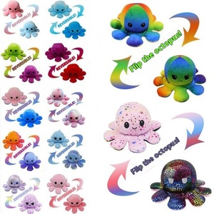32 "Super Soft Octopus Flip Plüsch Puppen kissen Niedlich Home Sleeping Bear Toy Bestickte Technik Gefüllt mit PP-Baumwolle - Product Image 1