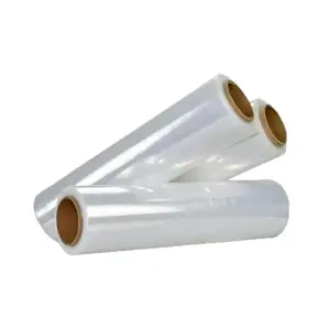Embalagem de paletes transparente LLDPE por atacado de fábrica fabrica preços de embalagem para rolos gigantes de filme extensível pe manual