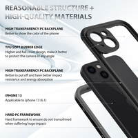 Pour iPhone 13 Mini iPhone13 Pro Max couverture arrière points transparents natation antichoc Redpepper Protection étanche coque de téléphone