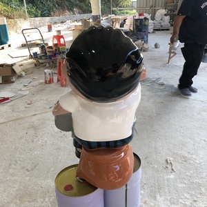 Statua in Vetroresina a Forma di Personaggio dei Cartoni Animati per Esterni, Modello in Resina per Hotel che Accoglie i Clienti, Scultura in Vetroresina per Fabbriche - Product Image 5