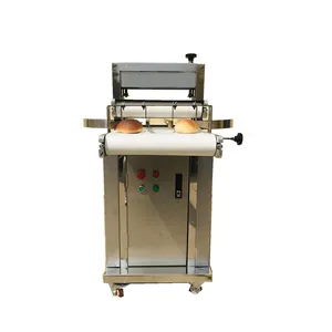 Industriële Horizontale Half Gesneden Broodsnijmachine Voor Het Snijden Van Ronde Broodjes En Hamburger In Half Gesneden Stuk