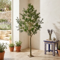 Arbre d'olivier décoratif synthétique de 300 cm de haut, grand arbre d'olivier artificiel, plante ornementale, faux arbre pour la décoration