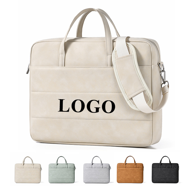 High Quality Fashion Luxury 14'' 15.6 ''PU Leather Business Laptop Bag School Student Laptop Bag Travel Shockproof Laptop Sleeve