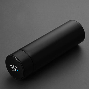 Thông minh hiển thị nhiệt độ chân không cách nhiệt chai 304 thép không gỉ phích Mug với Tea Infuser, biểu tượng tùy chỉnh - Product Image 5